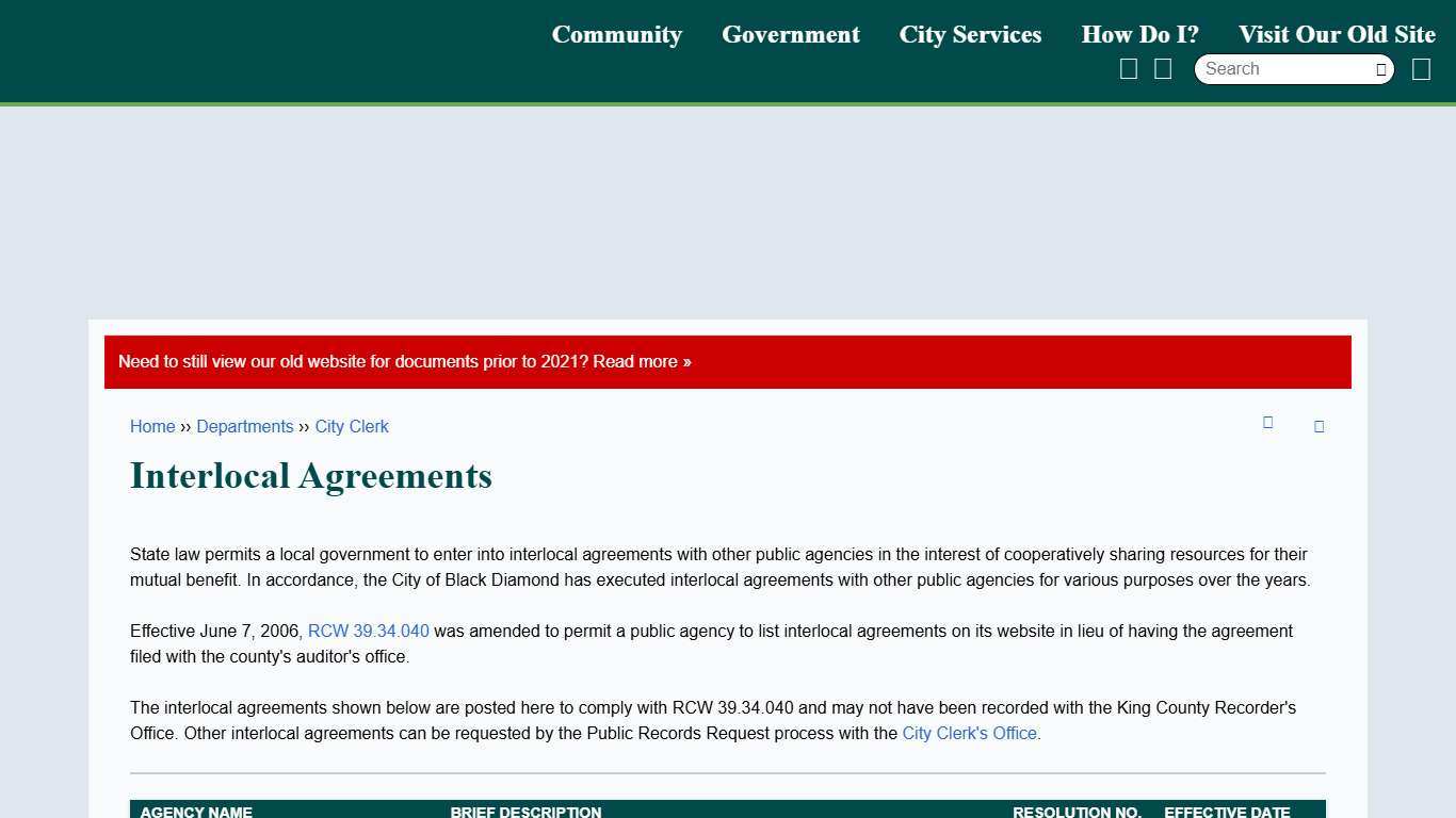 Interlocal Agreements | blackdiamondwa